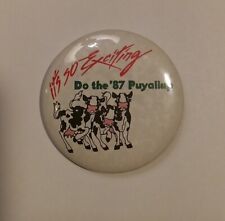 Vintage Do The Puyallup Pin/PinBack/ Washington Fair Cow's 1987 picture
