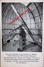 Williams Bay Wisconsin Yerkes Observatory 1950’s Vintage Postcard  picture