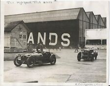 APPLETON RILEY BROOKLANDS AT BROOKLANDS JCC HIGH SPEED TRIAL 1932 B/W PHOTOGRAPH picture