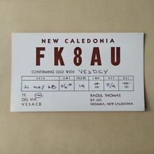 QSL CARD FK8AU New Caledonia 1968 picture