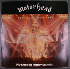 Motorhead Lemmy And Phil Signed No Sleep 'til Hammersmith Ltd Ed Gold Vinyl 1981 picture