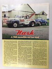 MISC2368 Vintage Article History 1948 NASH Convertible and Tow Truck 3 page picture