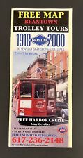 VTG 2000 Boston Travel Ephemera 1910-2000 Gray Line Beantown Trolley Tours  picture