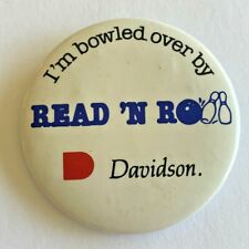 Vintage Read 'N Roll Davidson. Pinback Button picture
