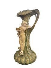 Antique Ernst Wahliss Calla Lily Vase Art Nouveau Amphora Porcelain Vessel #2 picture