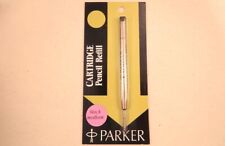 NEW 1960s Parker Cartridge Pencil Refill 7 x 2-in Lead Black Medium SEALED NOS picture