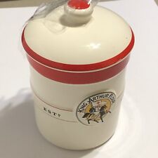 King Arthur Flour Ceramic Canister Crock 1 Qt Jar with Lid picture