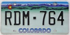 Colorado 2012 Purple Mountains Optional Specialty License Plate RDM 764 picture