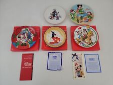 Rare Vintage Collectible Walt Disney Plate Lot of 5 Plates Christmas & Fantasia picture