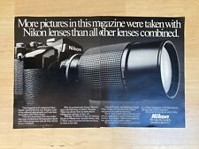 Nikon camera - vintage magazine advertisement from 1984. picture