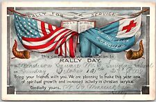 1913 Invitation Card For The Rally Day Posted Postcard picture