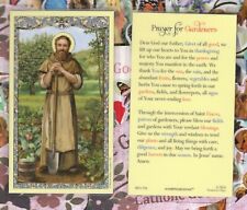 Saint St. Fiacre - Prayer for Gardeners - Laminated  Holy Card picture