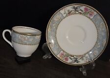 Vintage Grindley Floral Bird Pattern Matching Tea Cup & Saucer Set picture