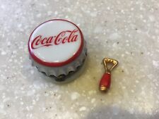 PHB Porcelain Hinged Trinket Box Midwest Cannon Falls Coca Cola Coke Cap picture