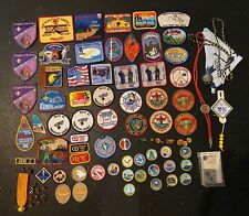 HUGE Lot Vintage BSA - Boy Scout Cub Scout Patches and Pins, weblos, Cub, More picture