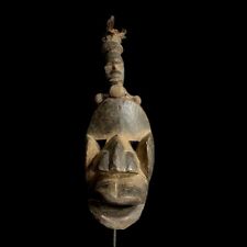 African mask antique Wall Hanging vintage masks tribal one piece Dan -G1597 picture