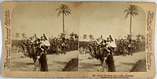 Underwood, Palestine, Lydda, Syrian Travelers, Stereo, 1900 Vintage Stereo Card picture