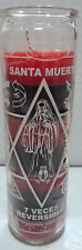 Veladora Esotérica Santa Muerte 7 Veces Reversible Candle Black/Red, Rojo/Negro picture