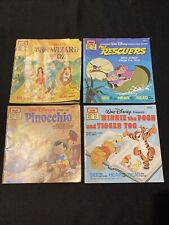 Vintage Disney See Hear Read Along Books Wizard Of Oz Pinocchio Winnie Reacuers picture