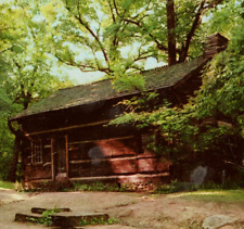 Old Log Cabin Museum, Turkey Run State Park, Marshall, IN 1957 Vintage Postcard picture