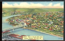 1940s Oil City PA South Side from Clarks Summit Historic Vintage Postcard M1294a picture