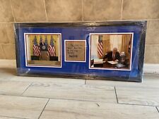President Donald Trump Signed Framed With COA/JSA picture