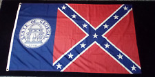 Vintage State of Georgia Flag Large 59in x 33in picture