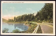 Deerfield River Along the Mohawk Trail Vintage Postcard Unposted picture