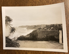 Vintage 1940s Algiers Algeria Africa Ocean Sea Trees Landscape Real Photo P9o15 picture