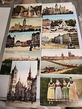 Vintage c1910 Germany Postcards Lot of 10 Leipzig Berlin Munchen Waldenburg D4 picture