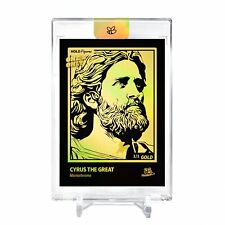 CYRUS THE GREAT Monochrome Card 2023 GleeBeeCo #CMN8-G Encased Holo GOLD 1/1 picture