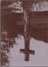 France, au bord du Breuchin, Croix de la Rochotte vintage print, print d'e print picture