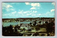 Boothbay Harbor, ME-Maine, Church Of Our Lady, Town View, Vintage c1959 Postcard picture