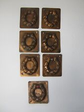7 Antique Dutch Nieulandt Pelkman Rotterdam Copper Wreath Butter Chocolate Molds picture