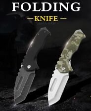 Tactical Military Folding Knife G10 Antislip Handle Belt Clip 9