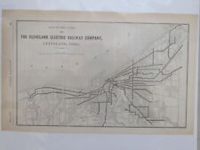 Original map of the Clevand Electric Railway Company  ~ 1906 picture