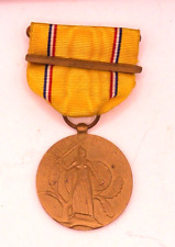 Vintage WWII American Defense Medal with Foreign Service Bar picture