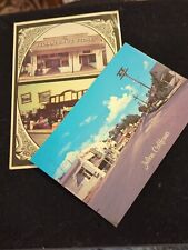 Lot Of 2 Postcards Julian California Street View Texaco Gas, Drug Store Marks picture