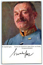c1910 General Of The Cavalry Ignaz Noble Von Korda Corps Commander Postcard picture