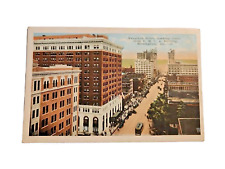 Postcard Vintage Twentieth Street Looking South From Ymca. Birmingham, Ala. A134 picture