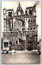 RPPC Postcard~ Cathédrale Saint-Jean-Baptiste de Lyon~ Lyon, France picture