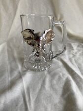 Arthur Court Design Vintage 1997 Glass Beer Mug With Silver Elephant  picture