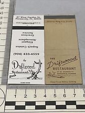 Lot Of 2 Matchbook Covers. The Driftwood Restaurant Pensacola, FL gmg  Unstruck picture