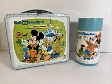 Vintage 1970’s Metal Lunchbox & Thermos Walt Disney World  Aladdin Bear Jamboree picture