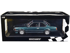 1982 BMW 635 CSi Petrol Blue Metallic 1/18 Diecast Model Car picture