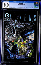 🔥ALIENS #1~CGC 8.0 White Pgs~Dark Horse Comics, 5/88~1st appearance of Aliens picture