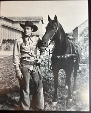 Vintage TV Western Cowboy Alan ‘Rocky’ Lane  Red Ryder  Mister Ed Reprint B/W picture