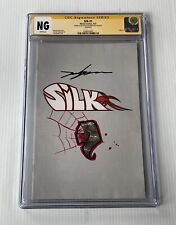 Jeehyung Lee Signed Sketch Silk 1 Coverless RA Marvel Rare Error Comics CGC NG picture