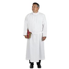 R.J. Toomey White Polyester Medium-Weight Self-Fitting Clergy Alb Size Large picture