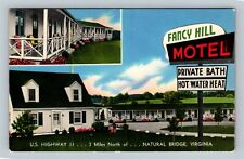 Natural Bridge VA, Fancy Hill Motel, Antique, Virginia Vintage Souvenir Postcard picture